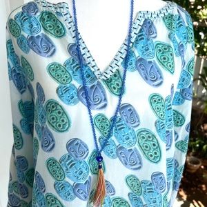 Egyptian Scarab Print Tunic